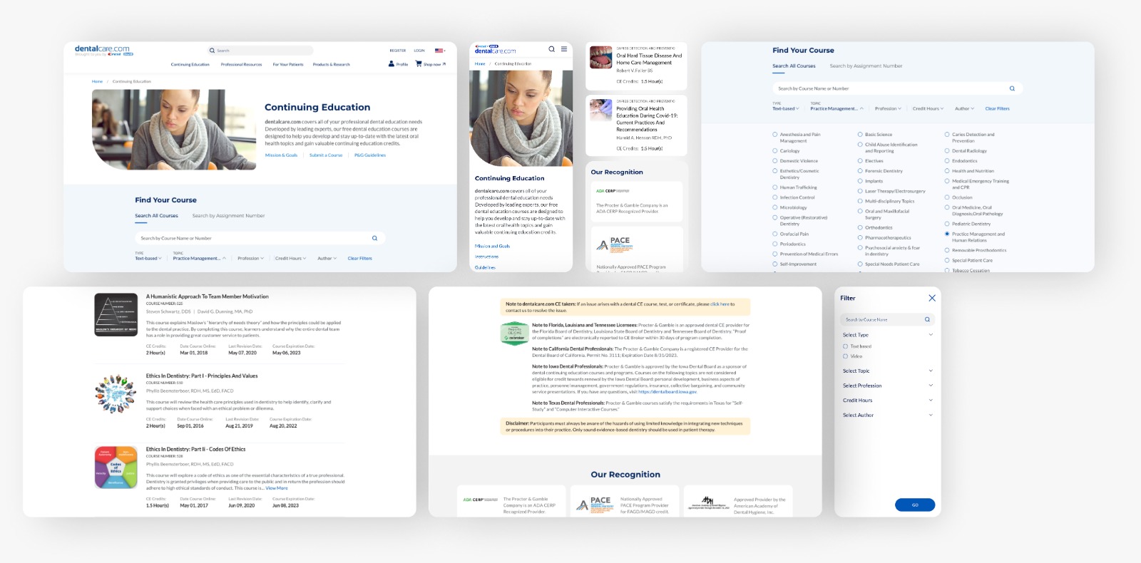 Course discovery experience